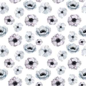 Pastel Blue Flowers